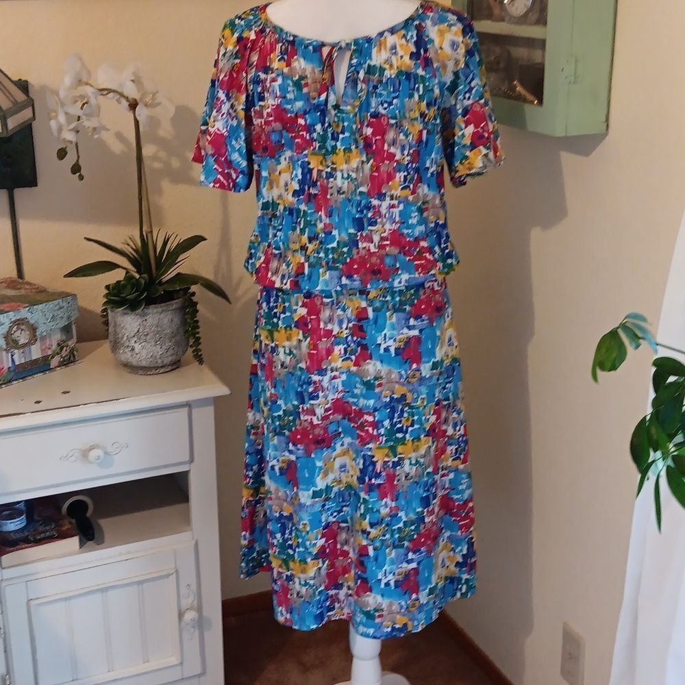 Anne's Closet HANDMADE Dress. Blouson, Floral